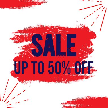 indirimli pankart şablonu grunge fırça biçimi, tanıtım işareti üst arkaplan