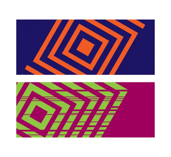 Geometrische Abstrakte Hintergrundgrafik Banner Header Quadratische Form Stil Vektorgrafik — Stockvektor