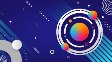 Soyut geometrik evren arkaplanı