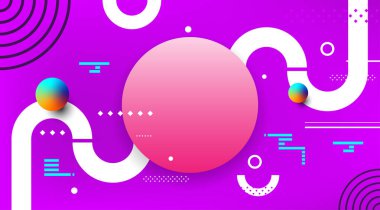 Soyut teknoloji arka plan canlı renk