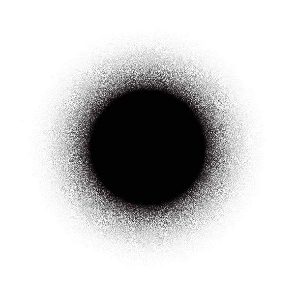 Cercle Points Rouges Bruit Grain Gradient Rond Demi Ton Motif — Image vectorielle