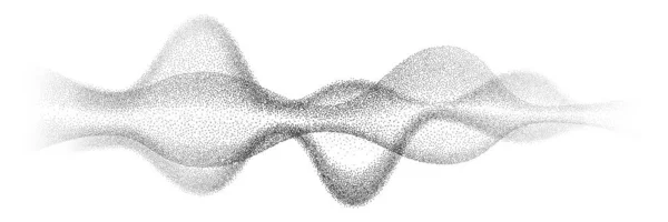微小的噪音波纹 晶粒梯度点状波纹 矢量点状波纹 带噪声颗粒的黑点波在纹身设计中的应用 — 图库矢量图片
