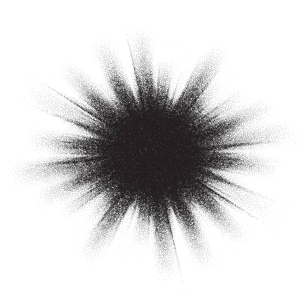 Splash Κόκκων Θορύβου Pointillism Κουκκίδες Κοκκώδες Διάστικτο Σπρέι Vector Black — Διανυσματικό Αρχείο