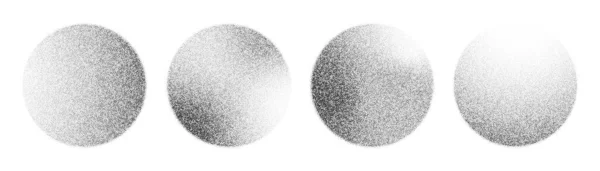 Noise Grain Circle Pointillism Background Gradient Dots Pattern Vector Dotwork — Stock Vector
