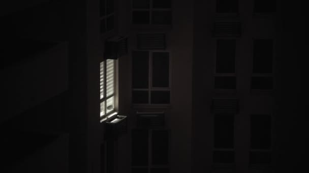 Evin Penceresi Dışarıdan Görüldüğü Gibi Savaş Krizi Rusya Nın Ukrayna — Stok video