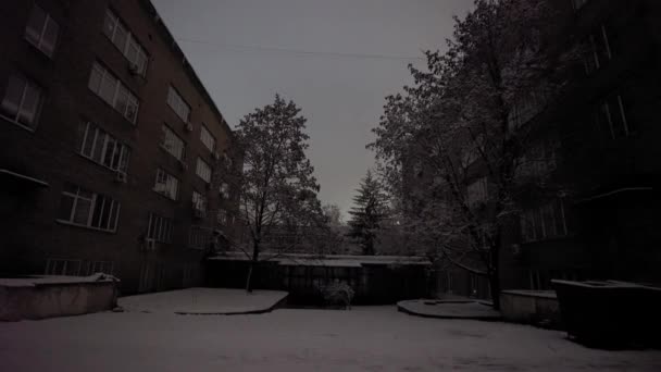 Ljuset Släcks Grund Förstörelse Värmekraftverk Efter Ryska Missilattacker Krig Ukraina — Stockvideo