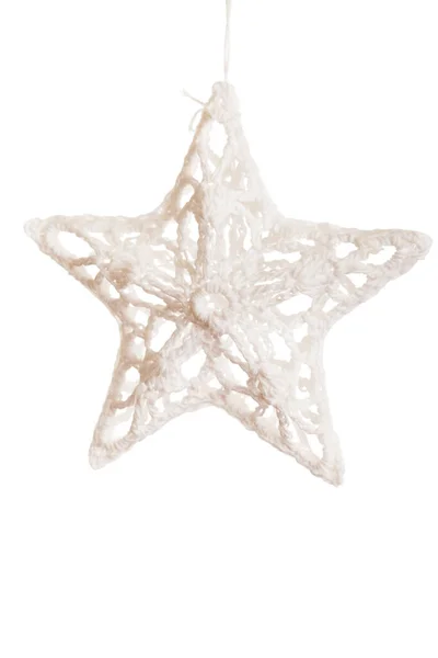 Christmas Star Isolated White Background Xmas Decoration — Stock Photo, Image