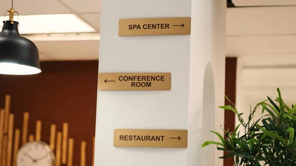 Lüks Lüks Konferans Odası Spa Merkezi Restoran Konforları Olan Boş — Stok fotoğraf