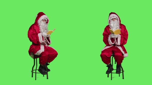 세인트 의자에 이야기를 현명한 아버지 크리스마스 캐릭터로 취미에 클로스 구체화 — 비디오
