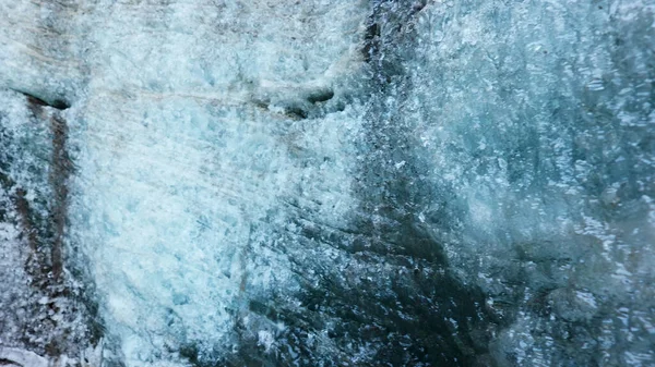 Vatnajokull Gletsjerijsgrotten Ijsland Neergestorte Ijsblokken Bij Winters Ijskoud Weer Binnen — Stockfoto