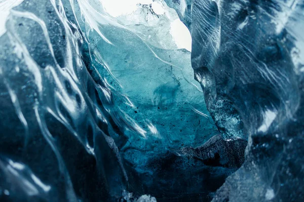 Massive Ice Chucks Crevasse Used Glacier Hiking Vatnajokull Ice Mass — Stock Photo, Image