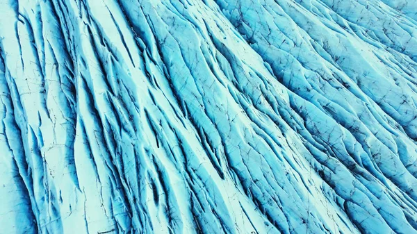 Aerial View Blue Glacier Blocks Vatnajokull Ice Cap Iceland Massive — Stock Photo, Image