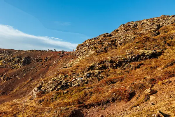 Massicce Ripide Scogliere Montane Negli Altopiani Dell Islanda Formazioni Rocciose — Foto Stock