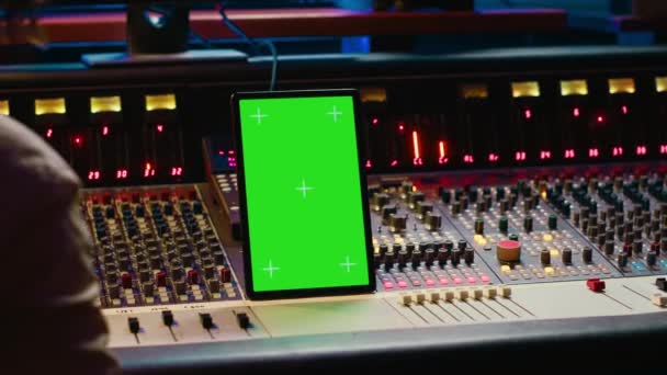 Expert Audio Professionnel Mixant Maîtrisant Des Pistes Studio Production Musicale — Video