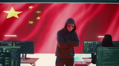Çin siber kuvvetleri bir devlet kurumundaki bilgisayar sistemlerini hackliyor. Komünizm ideolojisi için sahte haberler ve beyin yıkama. Anonim siber terörizm ve kötü niyetli faaliyetler. Kamera B.