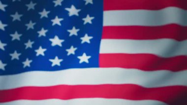 Amerikalı vatansever, ABD bayrağına el hareketi yapıyor. Ülkesine hizmet etmekten gurur duyuyor. ABD Ordusu personeli milli marşı ve kamera A 'yı dinlerken askeri selamlama hareketi yapıyor.