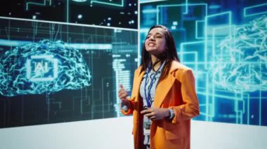 Yapay zeka uzmanı ileri teknolojileri sergiliyor, endüstri bilgisini paylaşıyor. Çeşitli endüstrilerin sözcüsü, AI ve Big Data 'nın B kamerasındaki son gelişmeleri tartışmak için bir araya geldi.