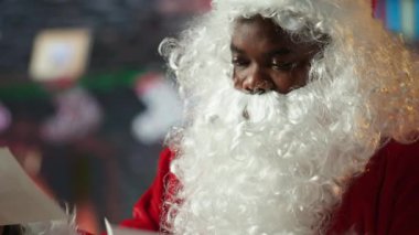 Siyah Noel Baba, kır evinde oturup Noel zamanı çocukların dileklerini yerine getirirken bir mektubu kontrol ediyor. Aziz Nick kış tatili için hediyeler ve oyuncaklar hazırlar. Kamera B.