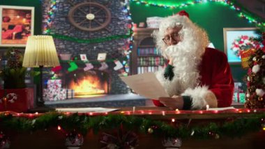 Noel Baba bu sıcak Noel ortamında listesini iki kez kontrol eder. Sihirli gelenek hediyeler ve oyuncaklar ile Aziz Niklas 'ın kalbini tatil ruhuyla dolduruyor, çocuklardan mektuplar okuyor. Kamera B.