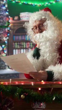 Dikey Noel Baba bu sıcak Noel ortamında listesini iki kez kontrol ediyor. Hediyeler ve oyuncaklarla dolu sihirli bir gelenek Aziz Niklas 'ın kalbini tatil ruhuyla doldurdu.