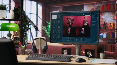 Bilgisayar, yapay zeka GPT uygulamasını kullanarak metni fotoğrafa dönüştürüyor. Yapay zeka modellerine metin oluşturmak için sinirsel ağ teknolojisini kullanan web sitesi ile PC