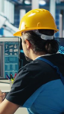 Dikey video fotovoltaik fabrikası mühendisi arızalı sistemleri teşhis etmek için yapay zeka kullanır. Güneş paneli imalat işçisi sistemi çalışır halde tutmak için yapay zeka teknolojisi kullanıyor