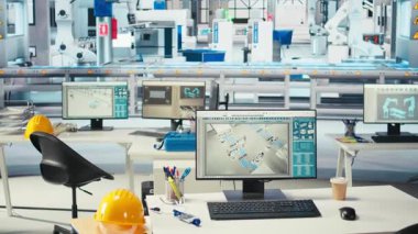 Boş fotovoltaik tesis sistem parametrelerini ayarlamak ve performansı artırmak için kullanılan bilgisayar görüntüsü. Güneş pillerindeki bilgisayar masası enerji kaynağını optimize eden fabrika üretiyor, çekimde doli