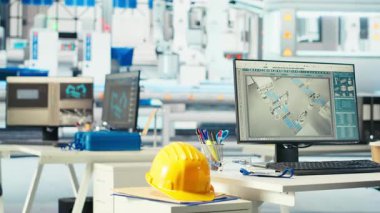 Boş fotovoltaik tesis sistem parametrelerini ayarlamak ve performansı artırmak için kullanılan bilgisayar görüntüsü. Güneş pillerindeki bilgisayar masası enerji kaynaklarını optimize eden fabrika üretiyor.