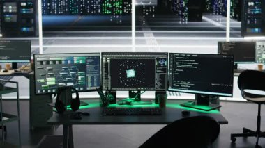 Sunucu çiftlik bilgisayar sistemleri ağ kaynaklarını düğüm ağacı programlama yazılımıyla kontrol ediyor. Aerodinamik veri işlemeyi etkinleştiren PC ekranlarındaki görsel programlama araçları