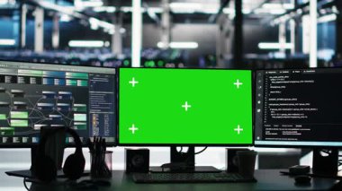 Veri merkezindeki modelleme bilgisayarlar, süperbilgisayarların donanım enerji tüketimini nod ağacı yazılımıyla yönetir. Yeşil ekran PC 'leri görsel programlama aracı kullanarak sunucu tarım işlemlerini otomatik hale getirir