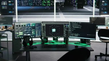 Sunucu çiftlik bilgisayar sistemleri ağ kaynaklarını düğüm ağacı programlama yazılımıyla kontrol ediyor. Aerodinamik veri işlemeyi etkinleştiren PC ekranlarındaki görsel programlama araçları