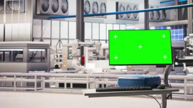 Sektör 4.0 güneş panellerinde krom anahtar modelleme görüntüsü sorun çıkaran ekipman arızaları yaratır. Akıllı fotovoltaik fabrikasındaki yeşil ekran bakım gerektiğinde uyarıda bulunuyor, görüntüyü yakınlaştır