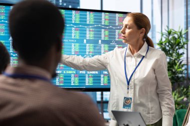 Çeşitli yönetim heyeti, interaktif kuruldaki bütçe raporlarını değerlendirir, stratejik yatırımlar ve ortak bir yönetim kurulu toplantısında bir sonraki projenin hedeflerini tartışır..