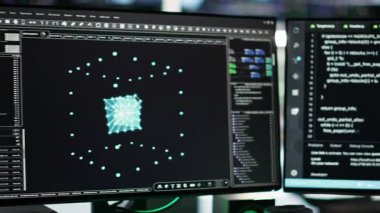 Sunucu çiftlik bilgisayar sistemleri ağ kaynaklarını düğüm ağacı programlama yazılımıyla kontrol ediyor. Aerodinamik veri işlemeyi etkinleştiren PC ekranlarındaki görsel programlama araçları, kapatın