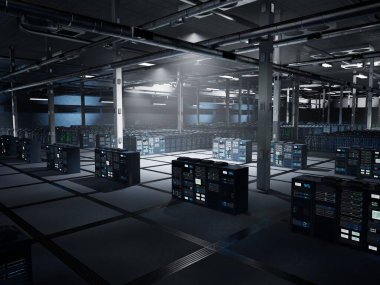 Şifrelenmiş bulut sunucuları blok zinciri görevlerini, kripto madenciliğini ve merkezi olmayan uygulamaları destekliyor. Aktarım verilerini ve işlem taleplerini yöneten kümeler, 3B oluşturma