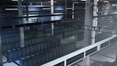 Karanlık Veri Merkezi, makine öğrenme süreçlerinde kullanılan devasa veri bankalarını çalıştırıyor. Sunucu çiftlik ana sistemleri işletim donanımı işletiyor AI iş yükleri o, sol taşımacılık