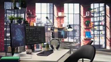 Modern ikili monitörlerde görsel kodlama arayüzü aktif, yapay zeka tabanlı sistemler ve bilişsel ağlar çalışıyor. Bilgisayarlarda özerk gelişime ve bilimsel gelişmelere PC yardım eder.