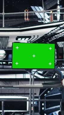 Uzay gemisinde birlikte uçan dikey video astronotları Mars 'ı keşfediyor, bilimsel bilgileri ilerletiyorlar. Kırmızı Gezegen A 'ya inmeden önce uzay aracındaki kozmonot operasyonel hazırlığı sağlıyor.