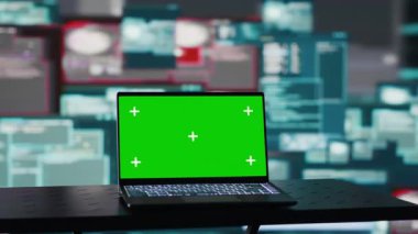 Bilgisayar ekranı olan boş alan kodlama, kimlik hırsızlığı ve şifreleme bypass 'ı ile bilişim güvenliğini tehlikeye atarak siber bir ihlal başlatmak için kullanılıyor. Tehdit algılama için alarmları çalıştırın. Kamera A.