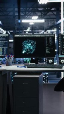 Veri merkezindeki dikey bilgisayar sistemleri yapay zeka teknolojisi kullanarak ağ kaynaklarını yönetiyor. Etkili veri işleme ve depolama olanağı sağlayan görsel programlama araçlarına sahip bilgisayar donanımı