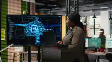 Şirket yöneticilerinin, makine öğrenme ve büyük veri algoritmalarını güçlendirmesi, yazılım ve sinir ağlarıyla şirket performansını optimize etmesi. İş çözümleri. Kamera A.