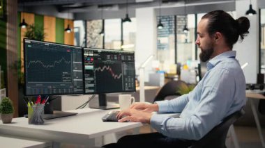 Portföy yöneticisi pazar eğilimlerini yatırım stratejilerini iyileştirmek ve getirileri artırmak için analiz eder. Finans uzmanı, yeni yatırım fırsatlarını belirlemek için performans ölçümlerini izliyor: Kamera A