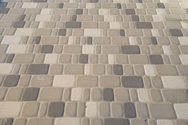 Colored Stone Pavers Street Tiles Patterns Ornaments Pedestrian Path — Stock Photo, Image