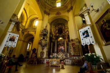 Lviv, Ukrayna, 8 Ağustos 2019, İçişleri, St. George 's Archiathedral Katedrali, Lviv Ukrayna