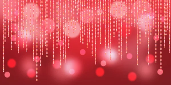 Mooie Bokeh Rode Glitter Lichten Achtergrond Gedeconcentreerd — Stockfoto