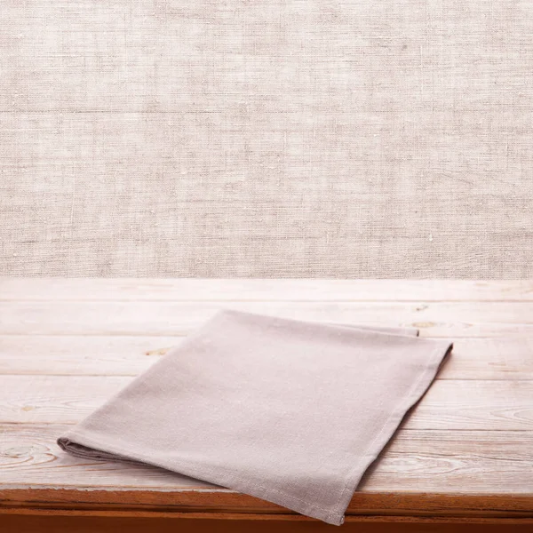 用这种醒目的餐巾纸模型使你的产品脱颖而出 展示你的设计与天然木纹的对比 Kitchen Rustic Background — 图库照片