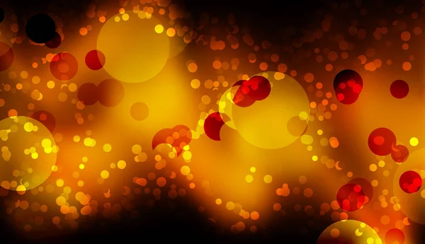Red Orange Holiday Bokeh Defocused Abstract Christmas Background — Stockfoto