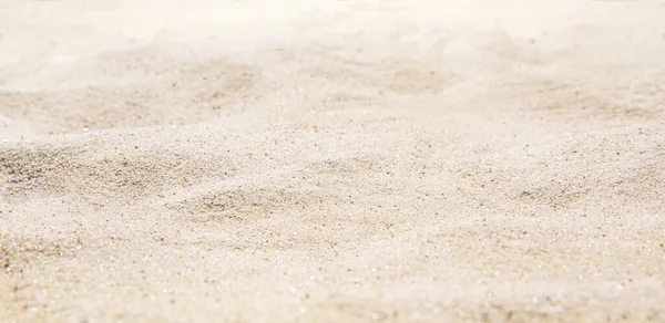 Sabbia Spiaggia Texture Sfondo Estivo Mockup Spazio Copia Vista Frontale — Foto Stock