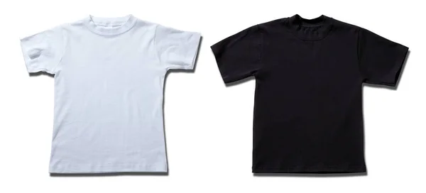 Shirt Design Fashion Concept Blank Black White Shirt Shirt Front — Stock Photo, Image