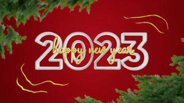 Cartão Celebração Com Ano Novo 2023 — Fotografia de Stock